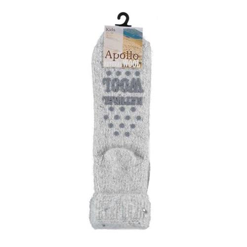 Dětské ponožky - Ponožky dětské světle šedé vel.27-30 vlna