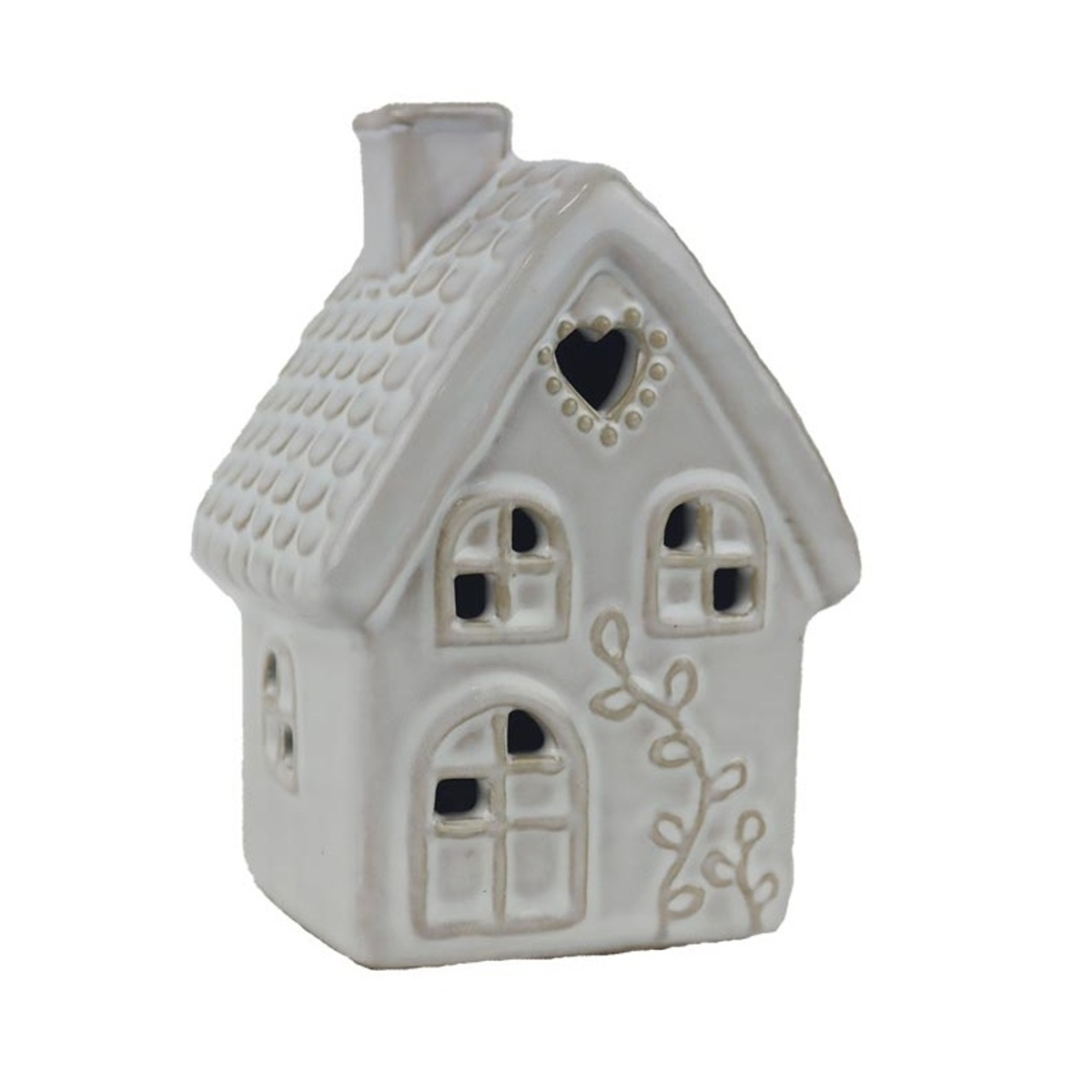 Keramické dekorace - Porcelánový dům s LED 10cm