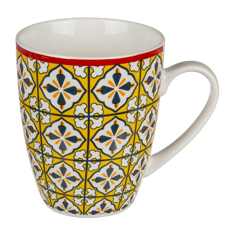 Porcelánový hrnek s barevnou mozaikou 10cm-0