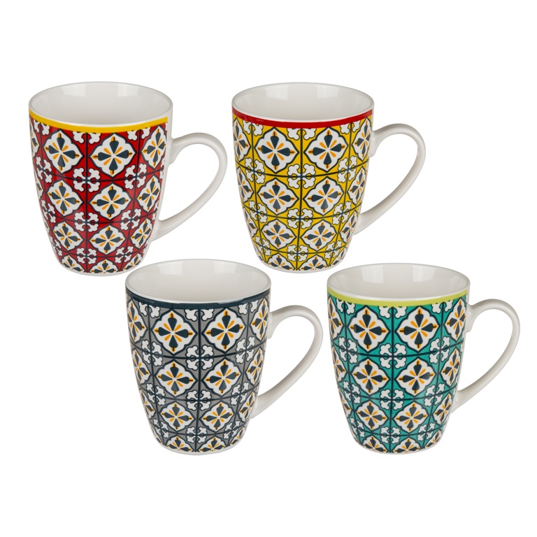 Porcelánový hrnek s barevnou mozaikou 10cm-3