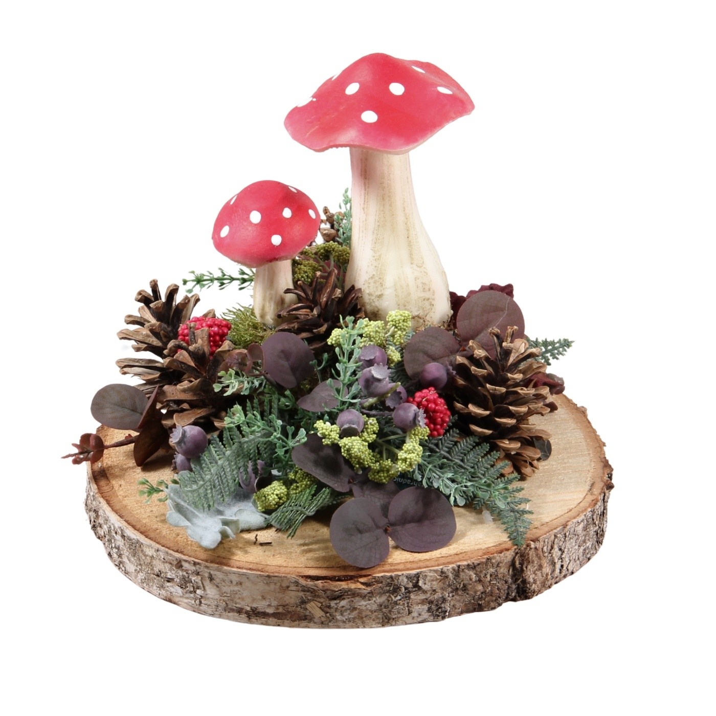 Podzimní truhlíky - Pozdrav od muchomůrky dekorace 26cm