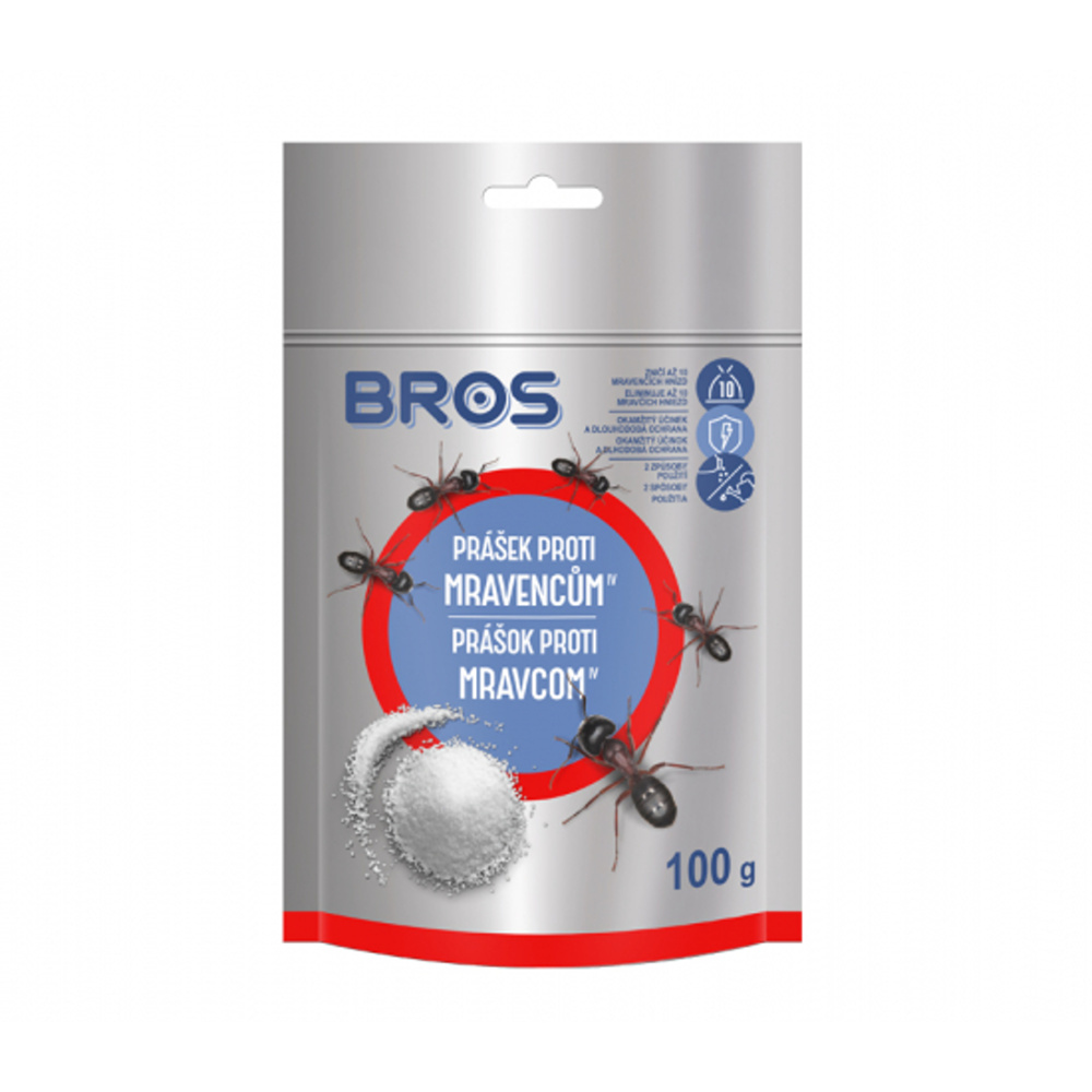 Přípravky proti hmyzu - Prášek na mravence BROS sáček 100g