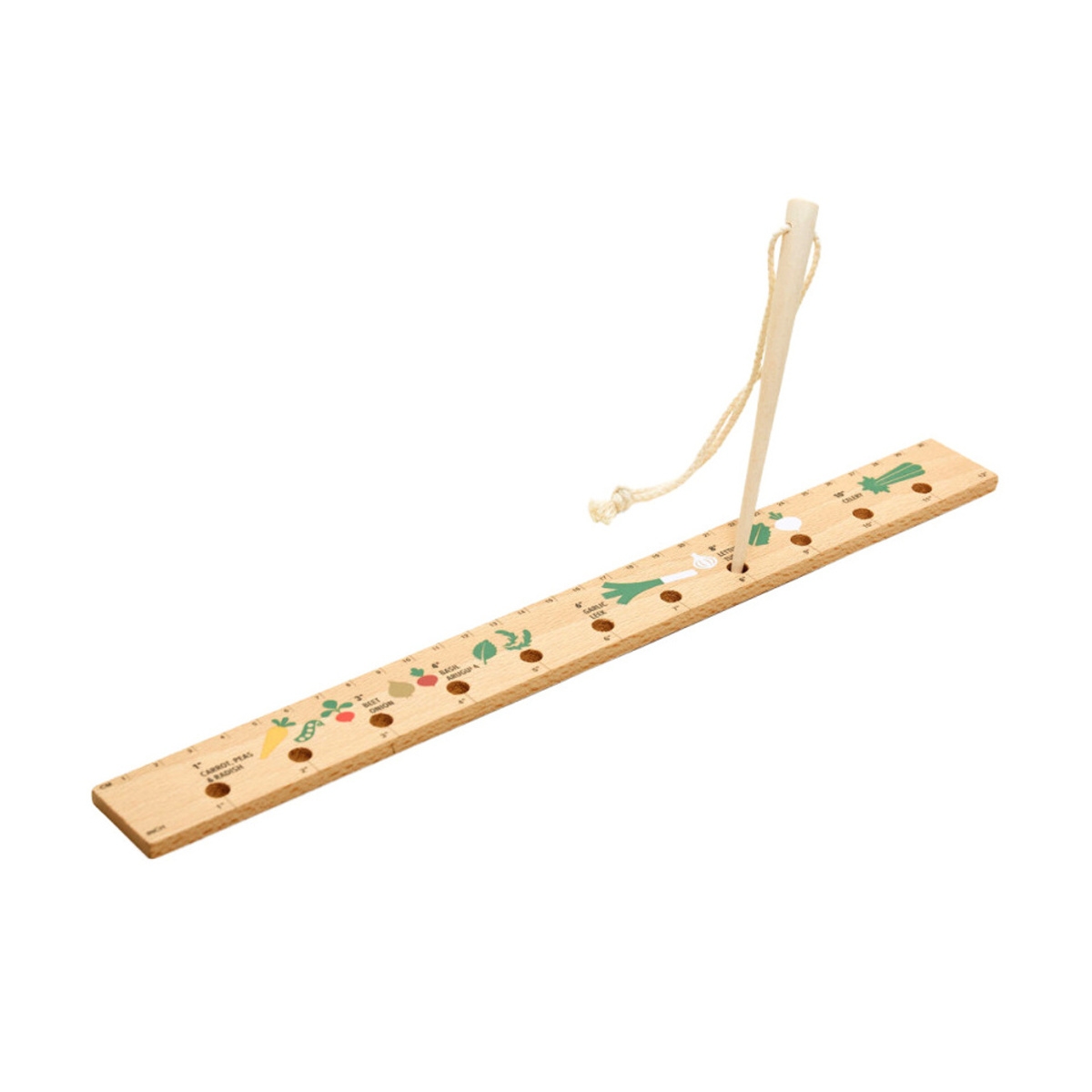 Předpěstování - Pravítko na setí dřevěné 30,4cm