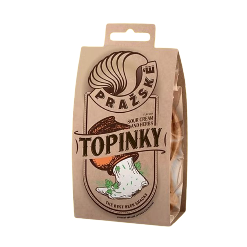 Topinky - PRAŽSKÉ TOPINKY se zakysanou smetanou a bylinkami 75g