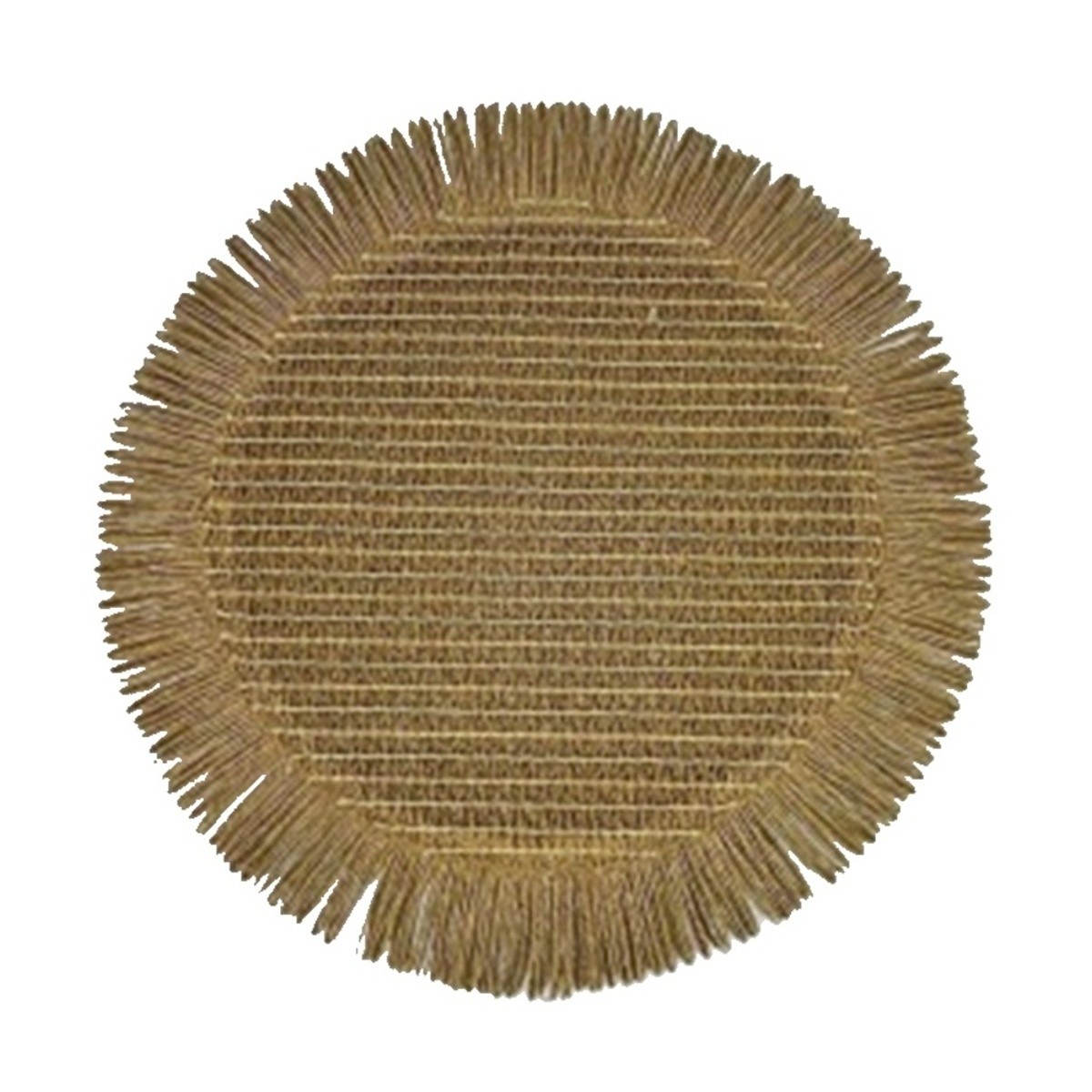 Prostírání - Prostírání kulaté s třásněmi hnědé 38cm