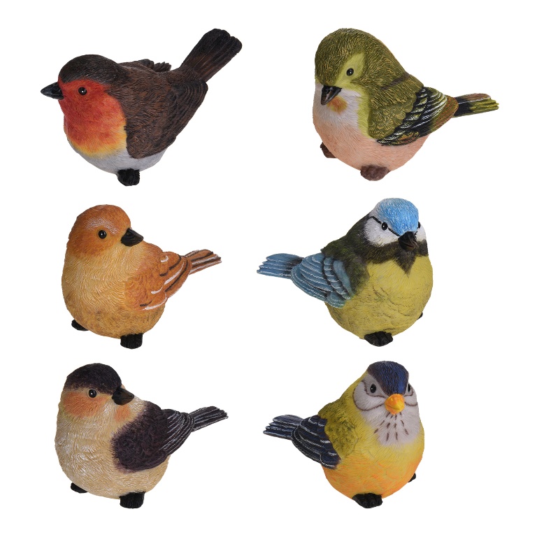 Postavy a zvířata - Ptáček z polystone mix 12cm
