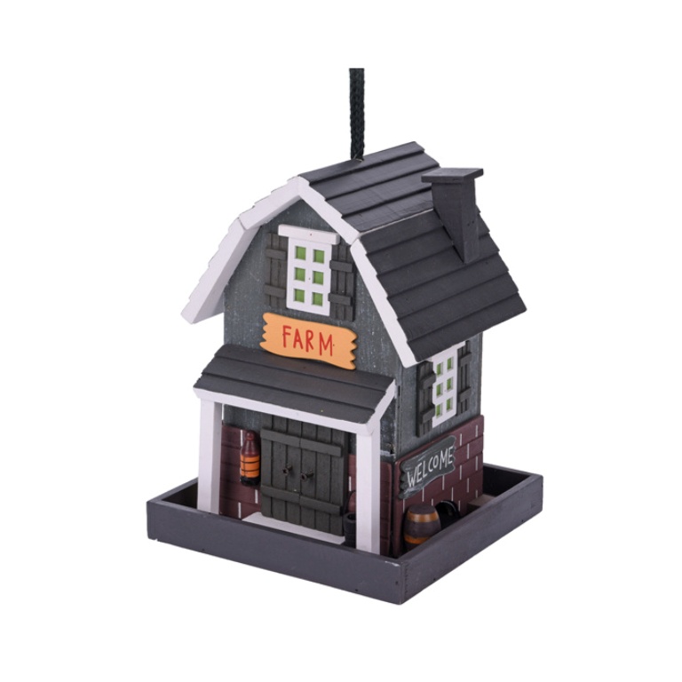 Ptačí krmítko dřevěné 23,5cm mix motivů-3