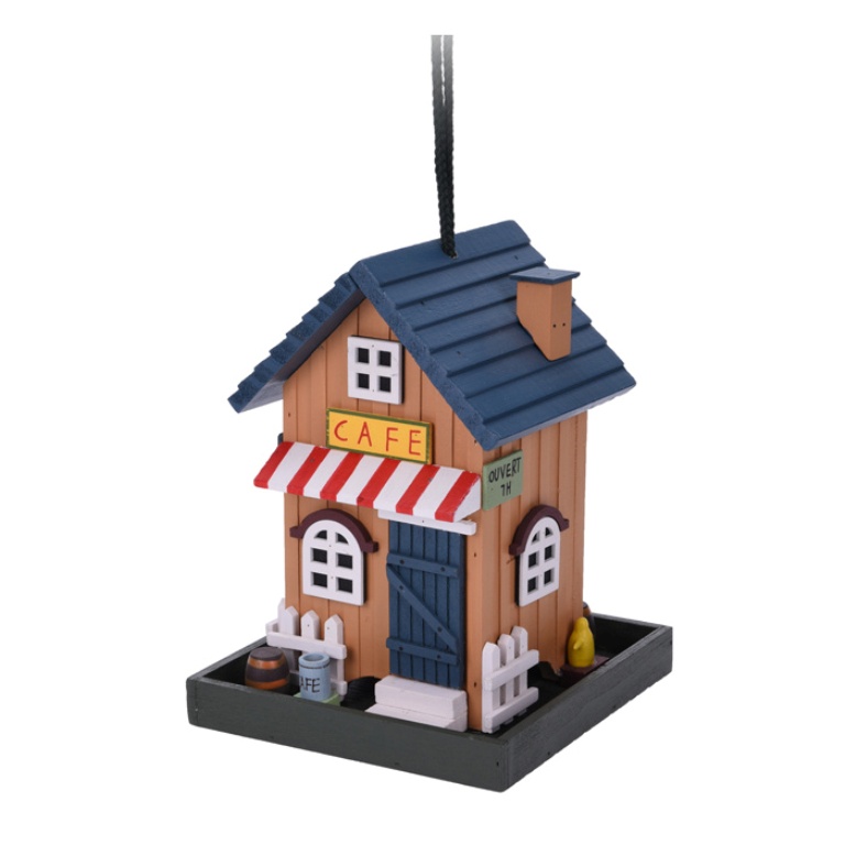 Ptačí krmítko dřevěné 23,5cm mix motivů-4