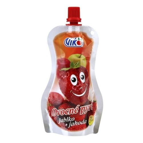 Sladké pochoutky - Pyré jablko a jahoda 120g