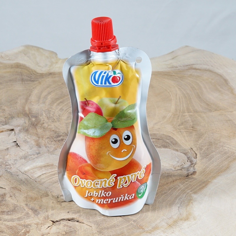 Sladké pochoutky - Pyré jablko a meruňka 120g