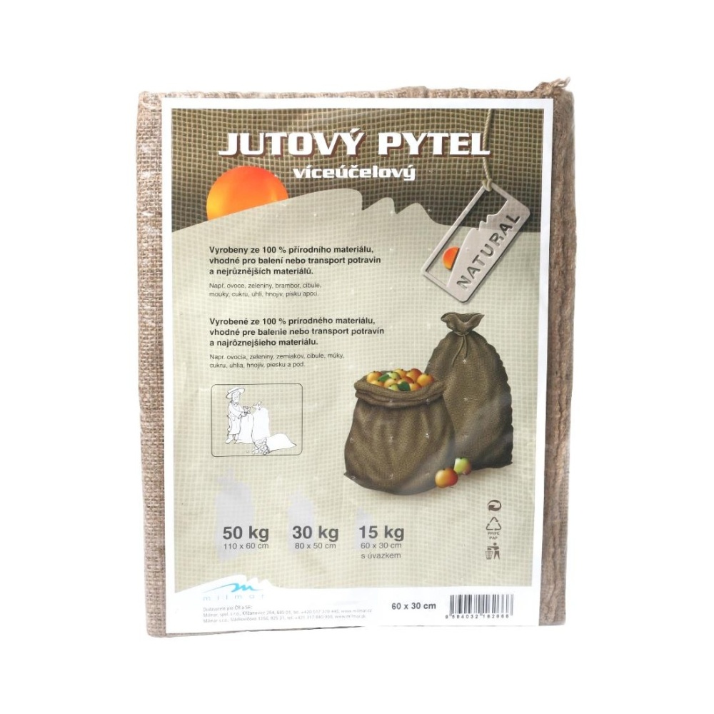 Fólie, textilie a plachty - Pytel jutový s úvazkem 15kg