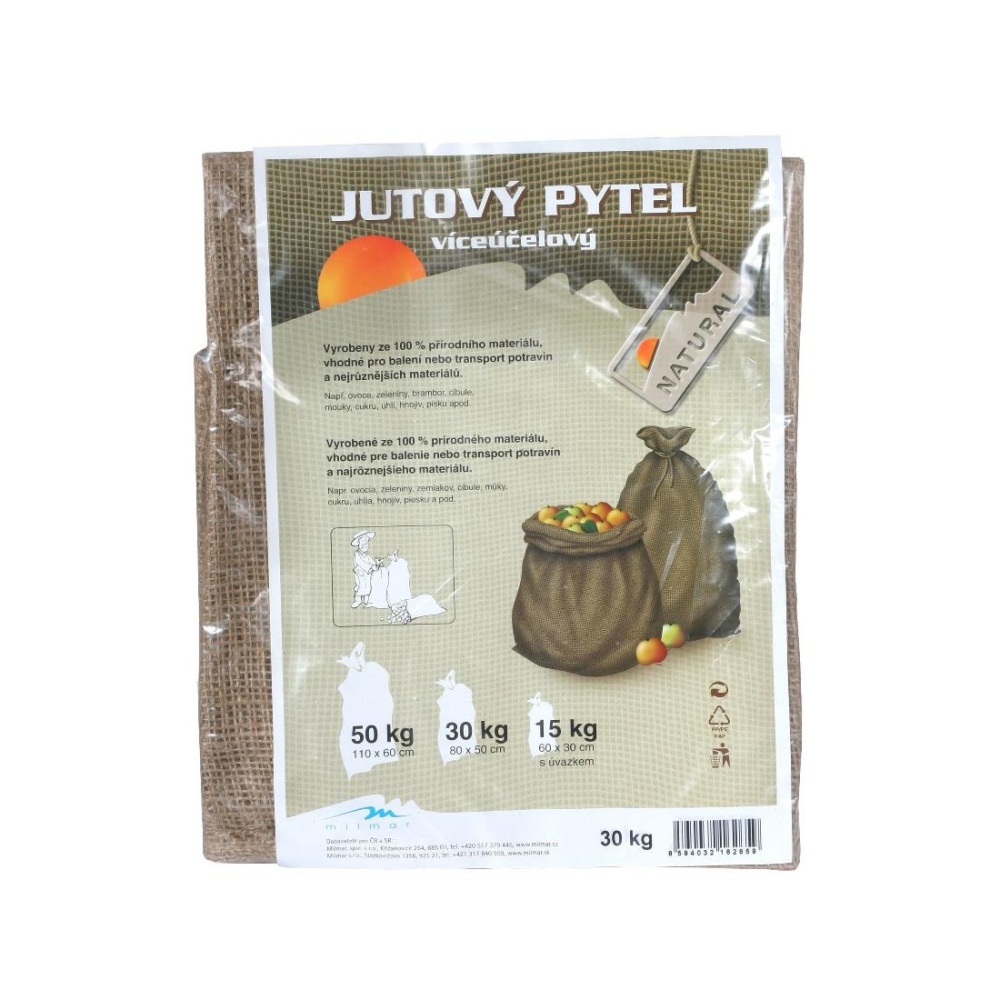 Fólie, textilie a plachty - Pytel jutový s úvazkem 30kg
