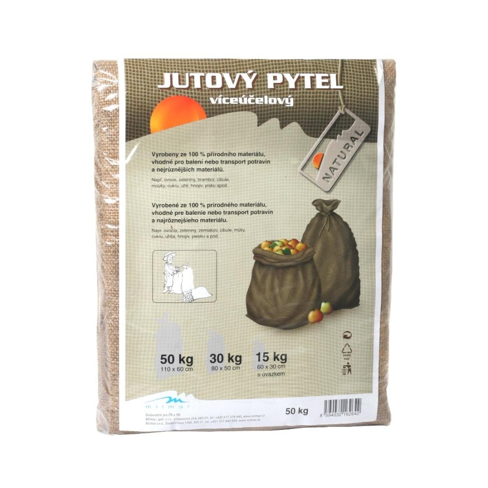 Fólie, textilie a plachty - Pytel jutový s úvazkem 50kg