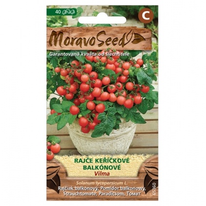 Osivo zeleniny - Rajče keříčkové balkonové VILMA (MS)