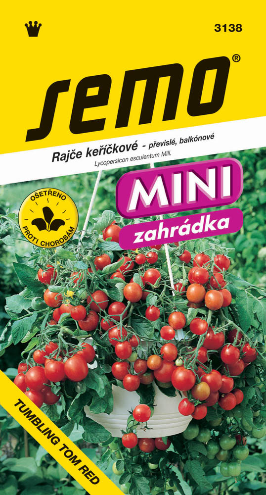 Osivo zeleniny - Rajče keříčkové převislé Tumbling Tom red MINI