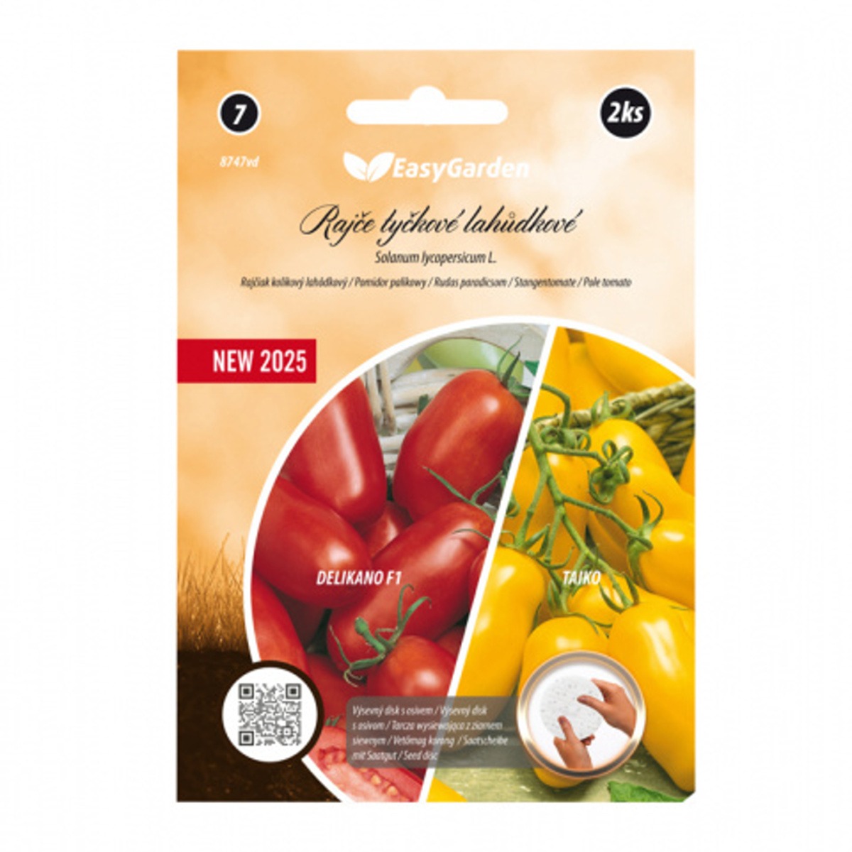 Výsevní pásky - Rajče lahůdkové výsevní disk 2ks