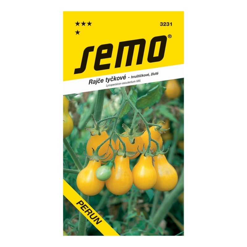 Osivo zeleniny - Rajče tyčkové Perun žluté hruštičky