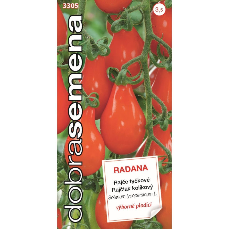Osivo zeleniny - Rajče tyčkové RADANA (DS)