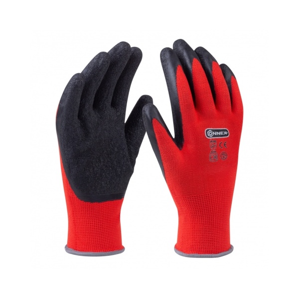 Zahradnické rukavice - Rakuvice latex červená vel.9