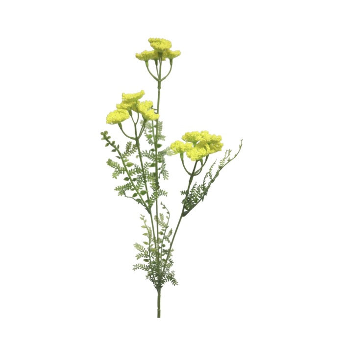 Letní umělé květiny - Řebříček MONTI řezaný umělý žlutý 52cm