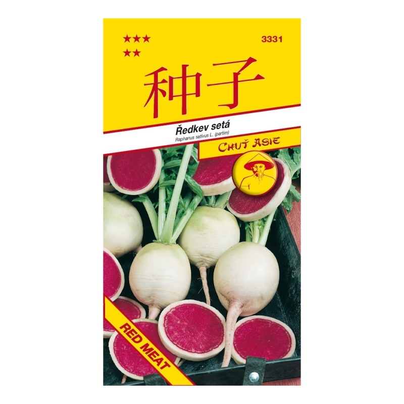 Osivo zeleniny - Ředkev Red Meat bíločervená ASIE
