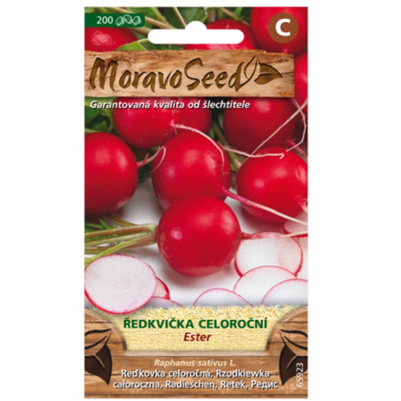 Osivo zeleniny - Ředkvička červená ESTER celoroční (MS)