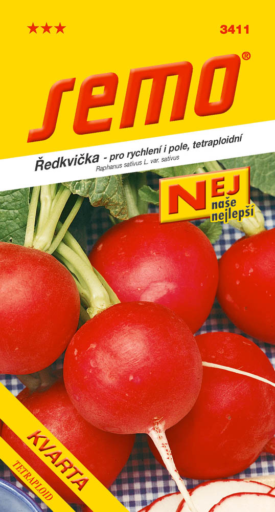 Osivo zeleniny - Ředkvička červená Kvarta tetraploidní