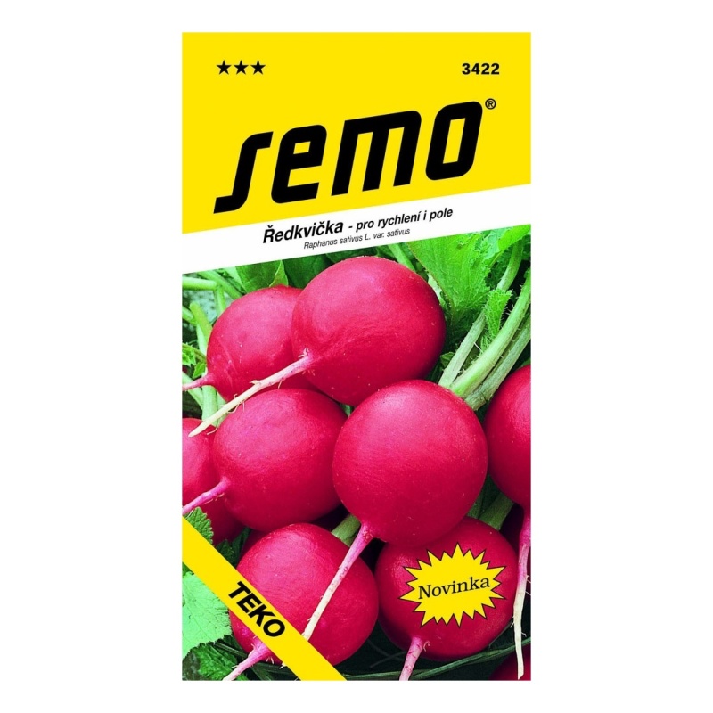 Osivo zeleniny - Ředkvička červená Teko