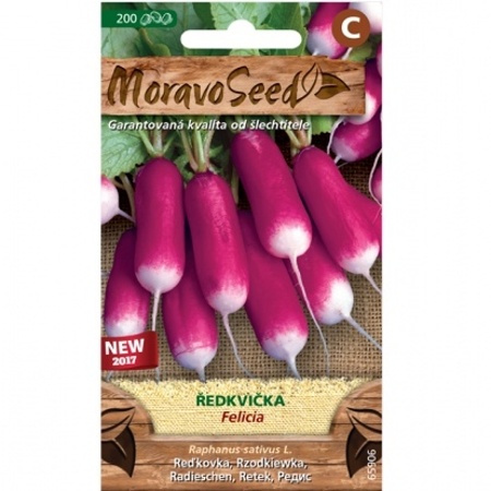 Osivo zeleniny - Ředkvička červenobílá FELICIA (MS)