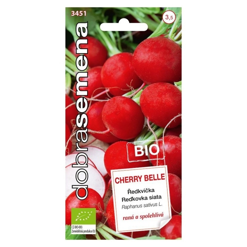 Osivo zeleniny - Ředkvička Cherry Belle raná BIO (DS)