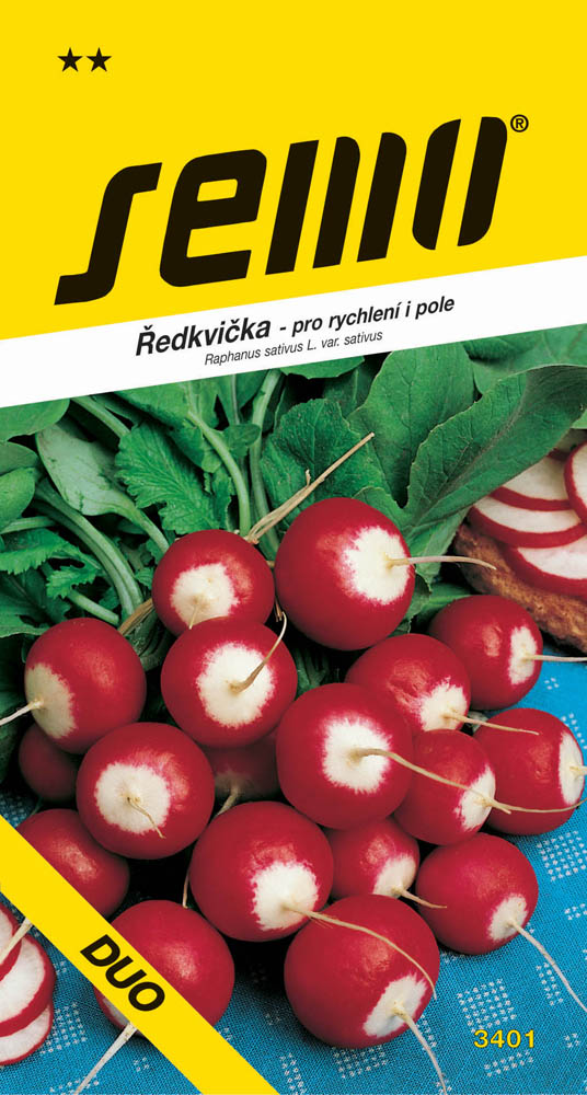 Osivo zeleniny - Ředkvička Duo rychlení i pole