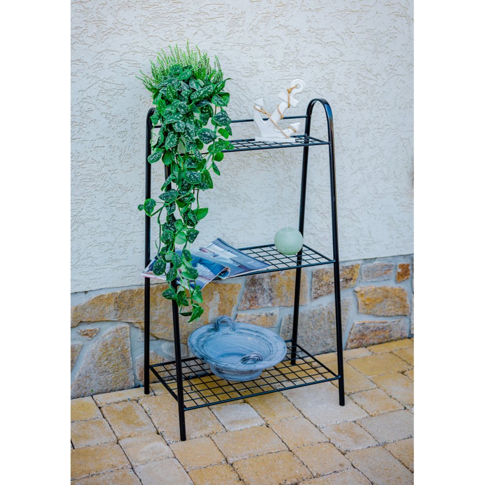 Regál MARCAL 3 patra kovový černý 102cm-0