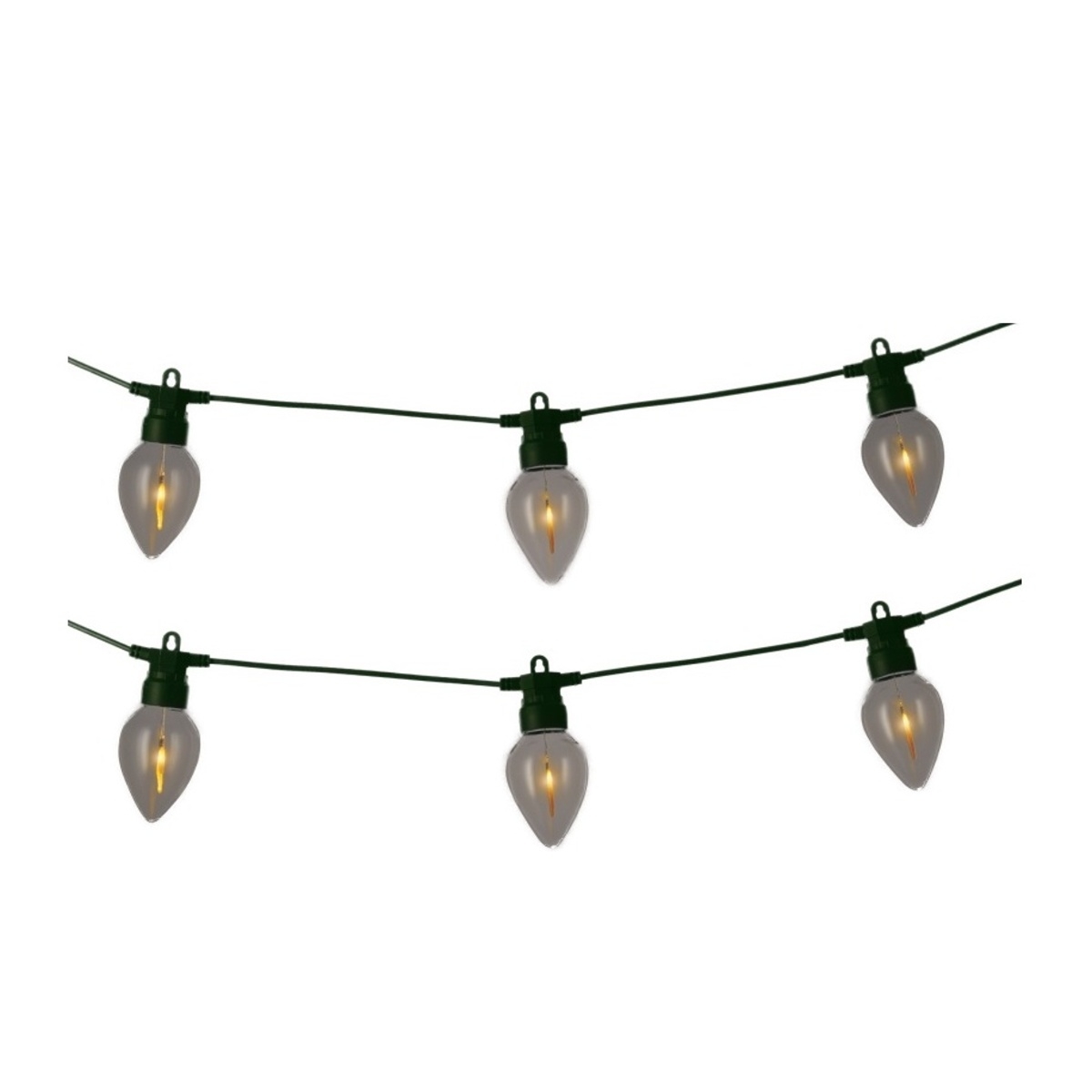 Venkovní osvětlení - Řetěz s 8 plaménky s LED a časovačem 3,5m