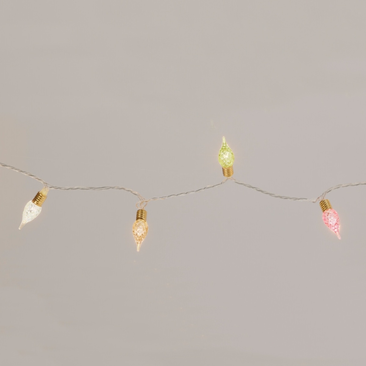Vánoční světelné řetězy - Řetěz svítící vintage 50LED t.bílá s časovačem transparentní