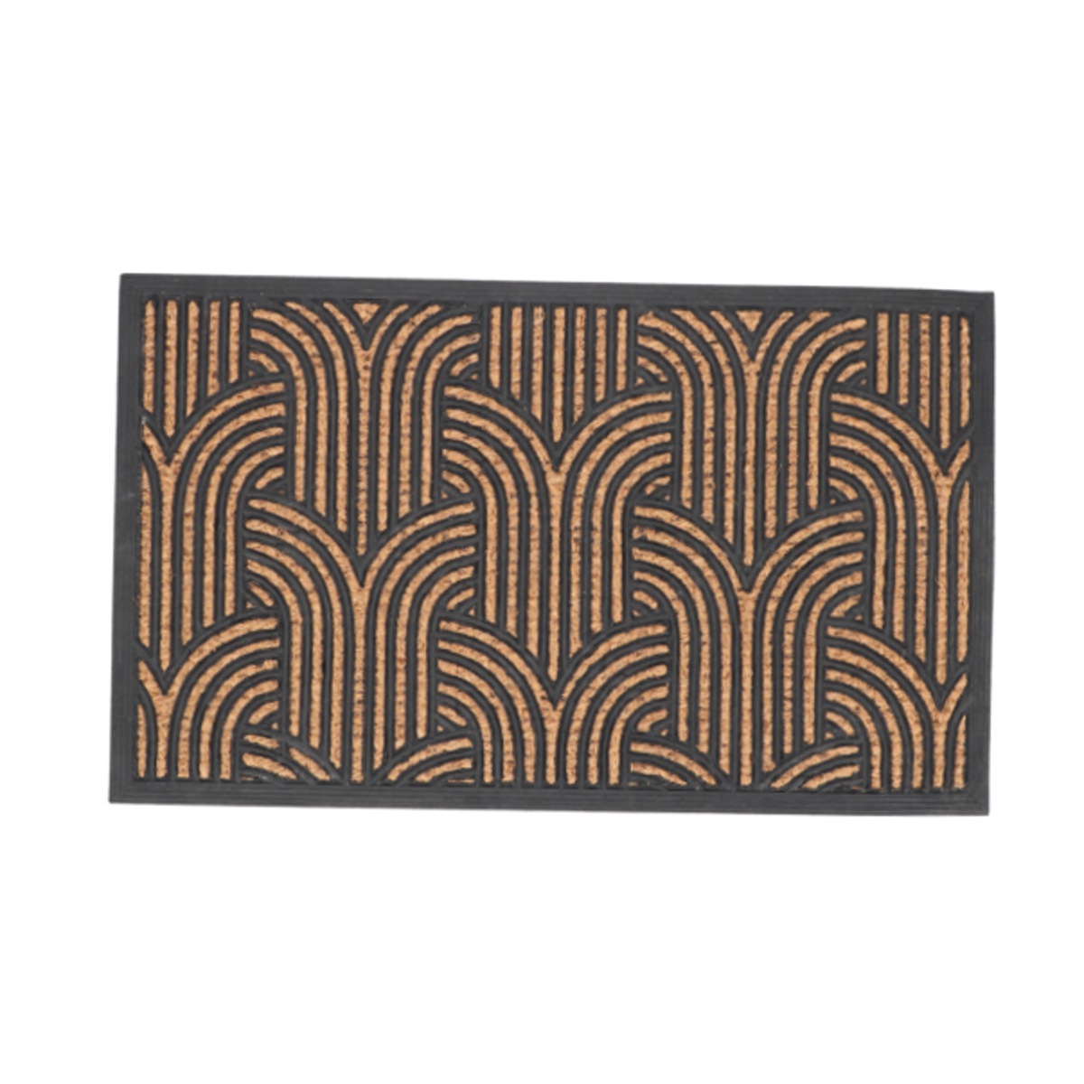 Rohožky před dveře - Rohožka ART DECO z kokosového vlákna a gumy  75x45cm