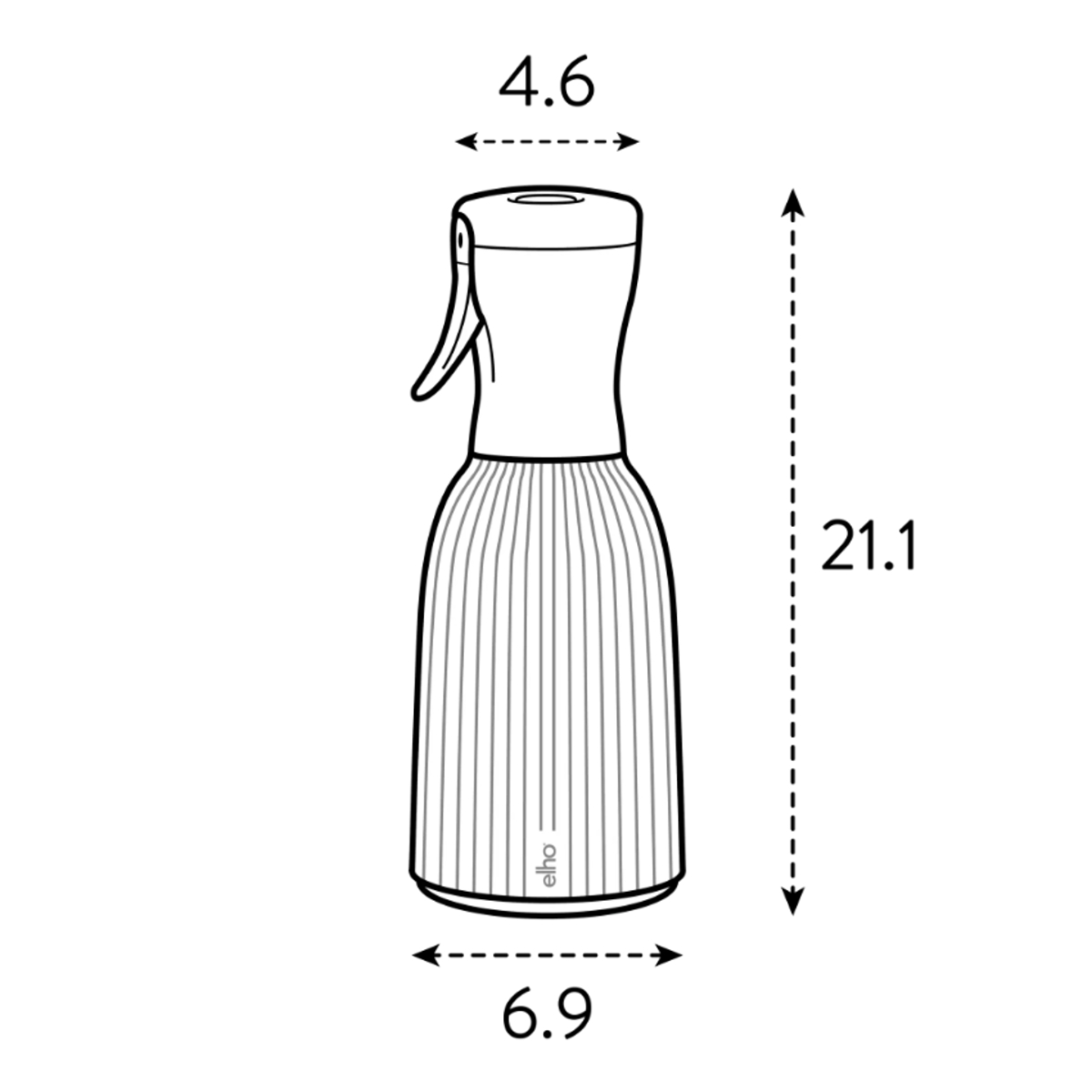 Rozprašovač ELHO Vibes Fold bílý 370ml-1