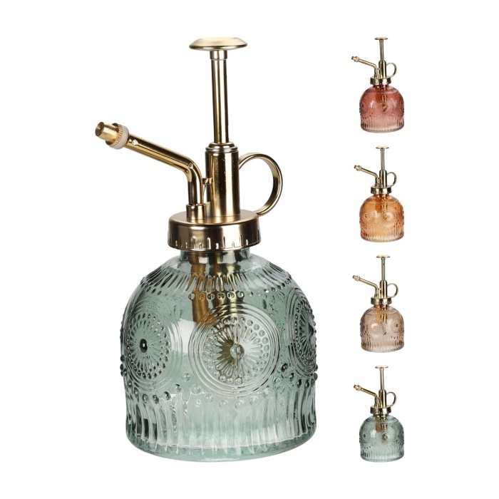 Ruční postřikovače - Rozprašovač skleněný dekor orient antik mix 10cm