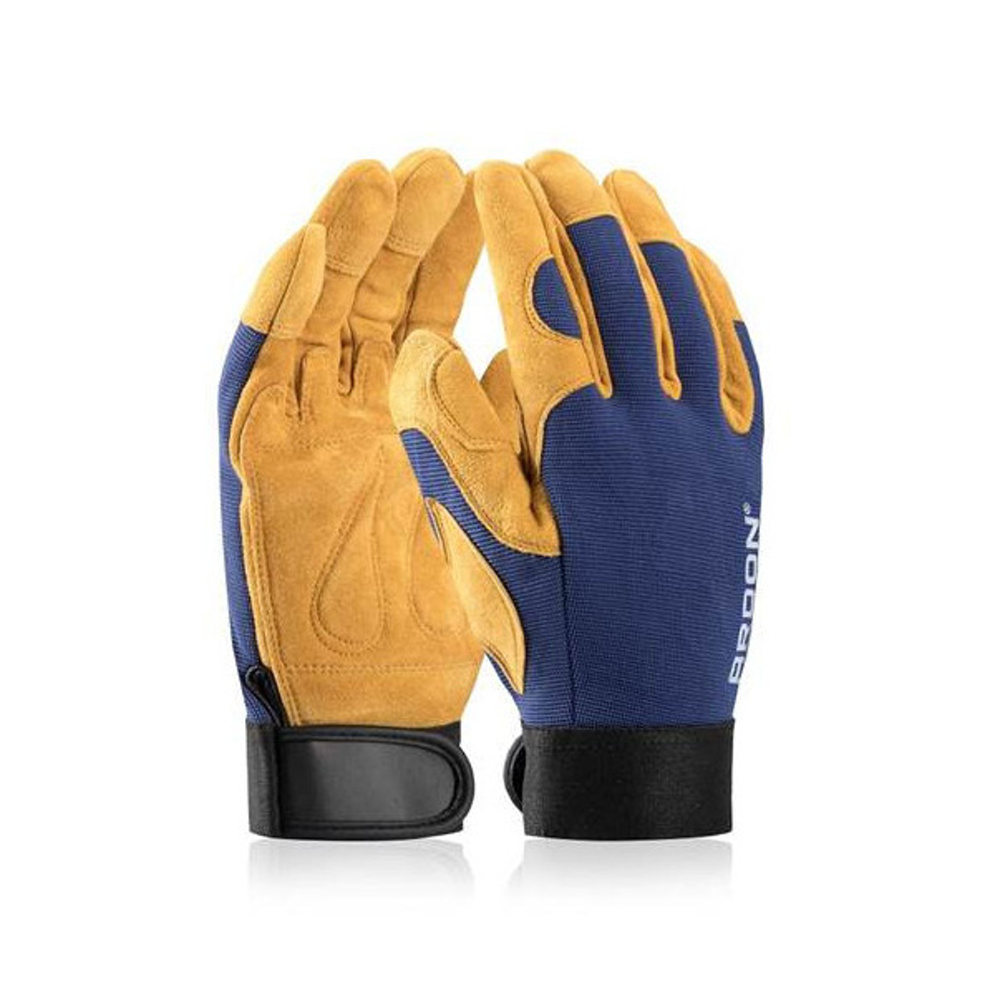 Zahradnické rukavice - Rukavice AUGUST® kombinované kůže/polyester vel.7