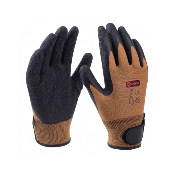 Zahradnické rukavice - Rukavice dámské + suchý zip kůže hnědá vel.10