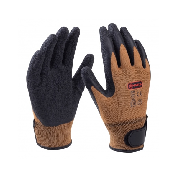 Zahradnické rukavice - Rukavice dámské + suchý zip kůže hnědá vel.11