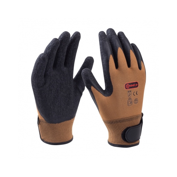 Zahradnické rukavice - Rukavice dámské + suchý zip kůže hnědá vel.8