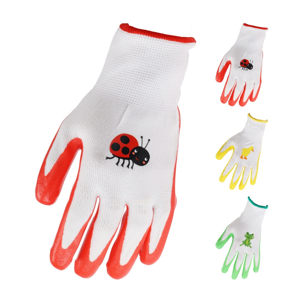 Dětské zboží - Rukavice dětské nitrilové beruška/kuře/žába mix