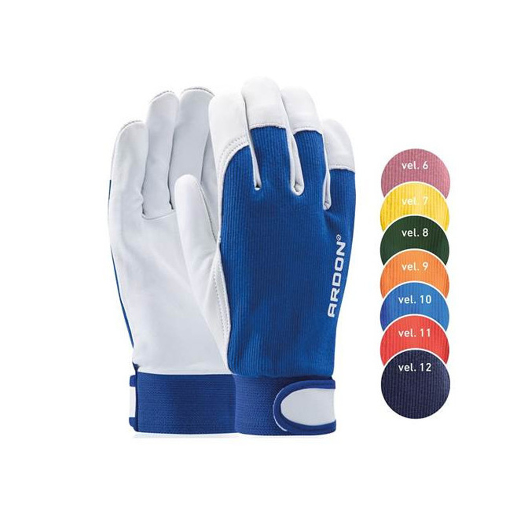 Zahradnické rukavice - Rukavice HOBBY® kůže/bavlna vel.6