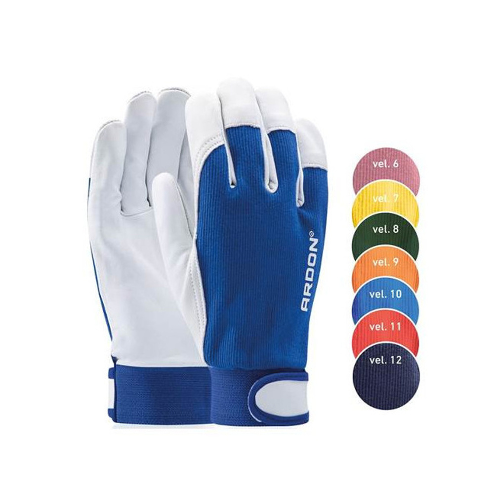 Zahradnické rukavice - Rukavice HOBBY® kůže/bavlna vel.8