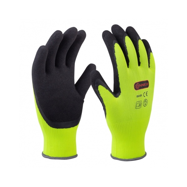 Zahradnické rukavice - Rukavice latex žlutá vel.8