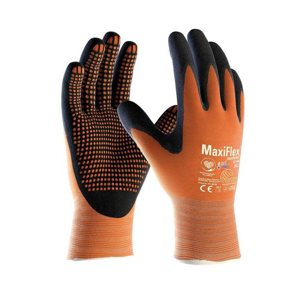 Zahradnické rukavice - Rukavice MAXIFLEX® Endurance™ 42-848 polomáčené oranžové vel.8