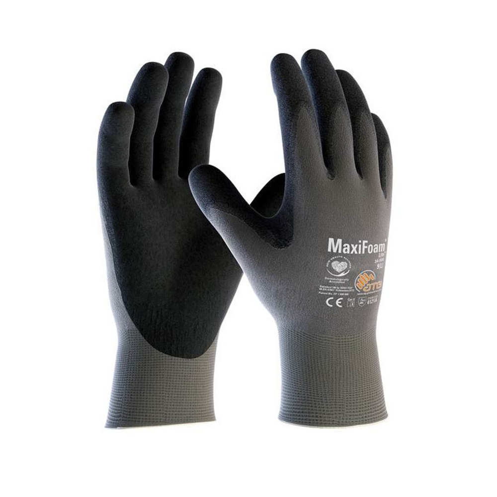 Zahradnické rukavice - Rukavice MAXIFOAM® LITE 34-900 polomáčené tm.šedé vel.10