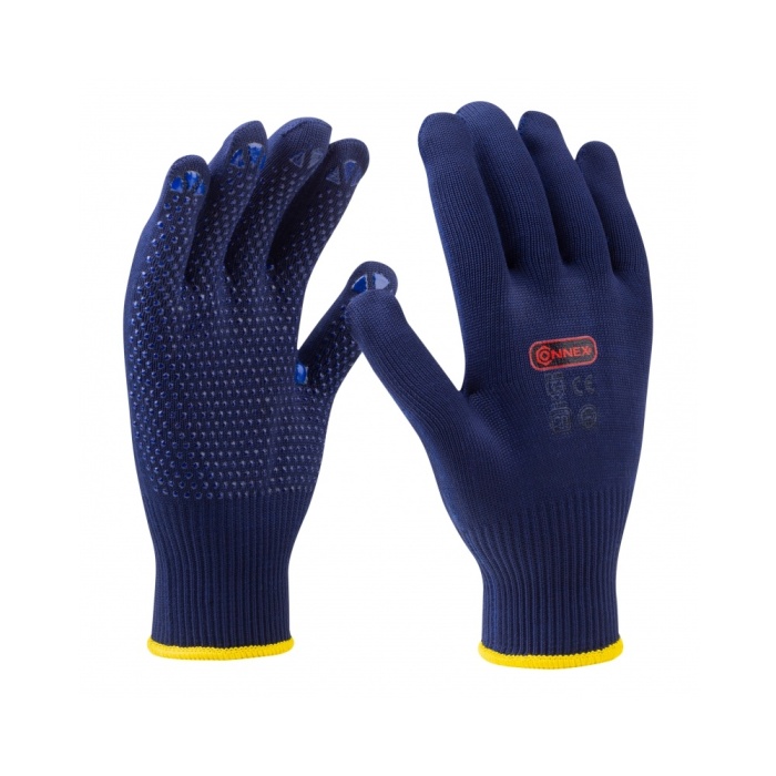Zahradnické rukavice - Rukavice pracovní protiskluzové jemné modré vel.10