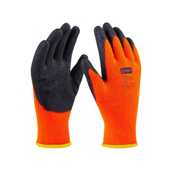 Zahradnické rukavice - Rukavice pracovní zimní oranžové vel.10