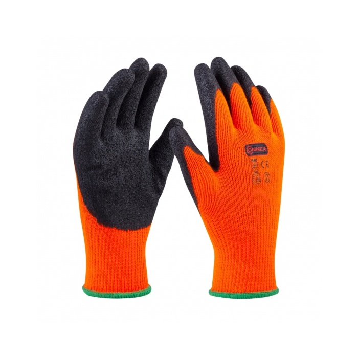 Zahradnické rukavice - Rukavice pracovní zimní oranžové vel.8
